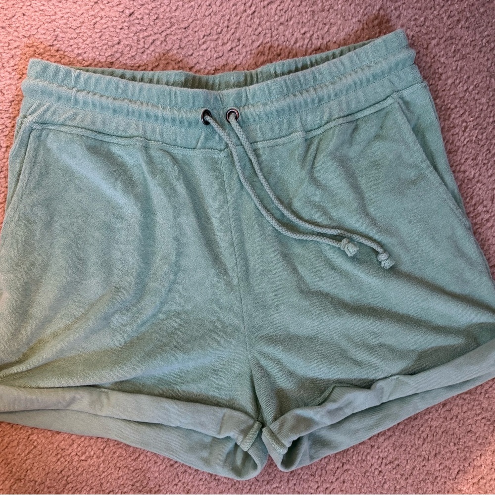 Threads 4 Thought Sage Green Terry Athletic Shorts